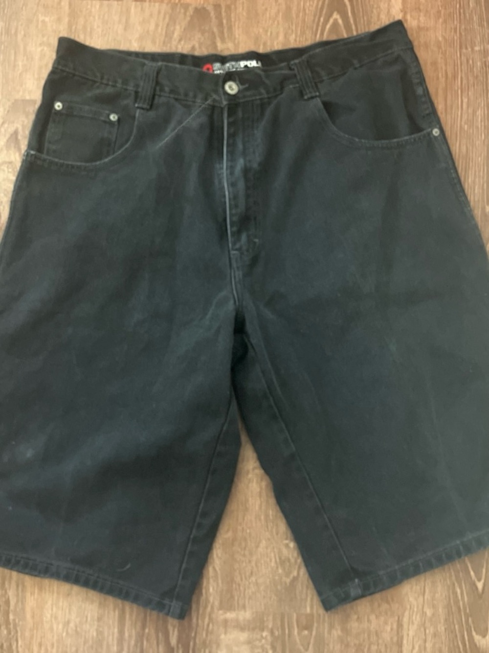 South Pole Black Men's Denim Shorts